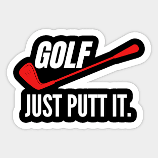 Funny Golf Sticker